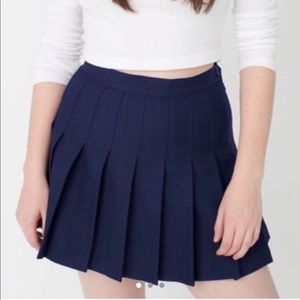 American apparel navy tennis skirt NWT